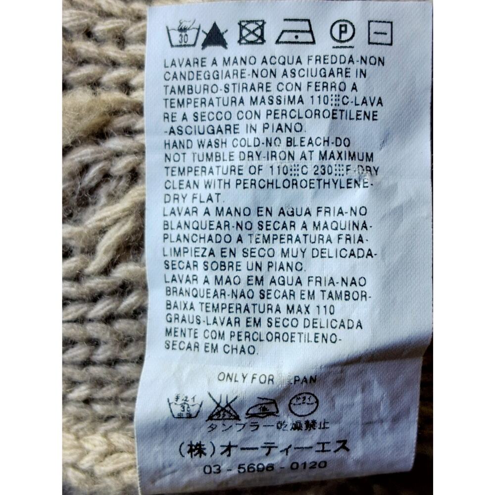 WEEKEND MAX MARA CHUNKY CABLE KNIT COWL NECK MIDI DRESS  SIZE MEDIUM - Picture 8 of 8